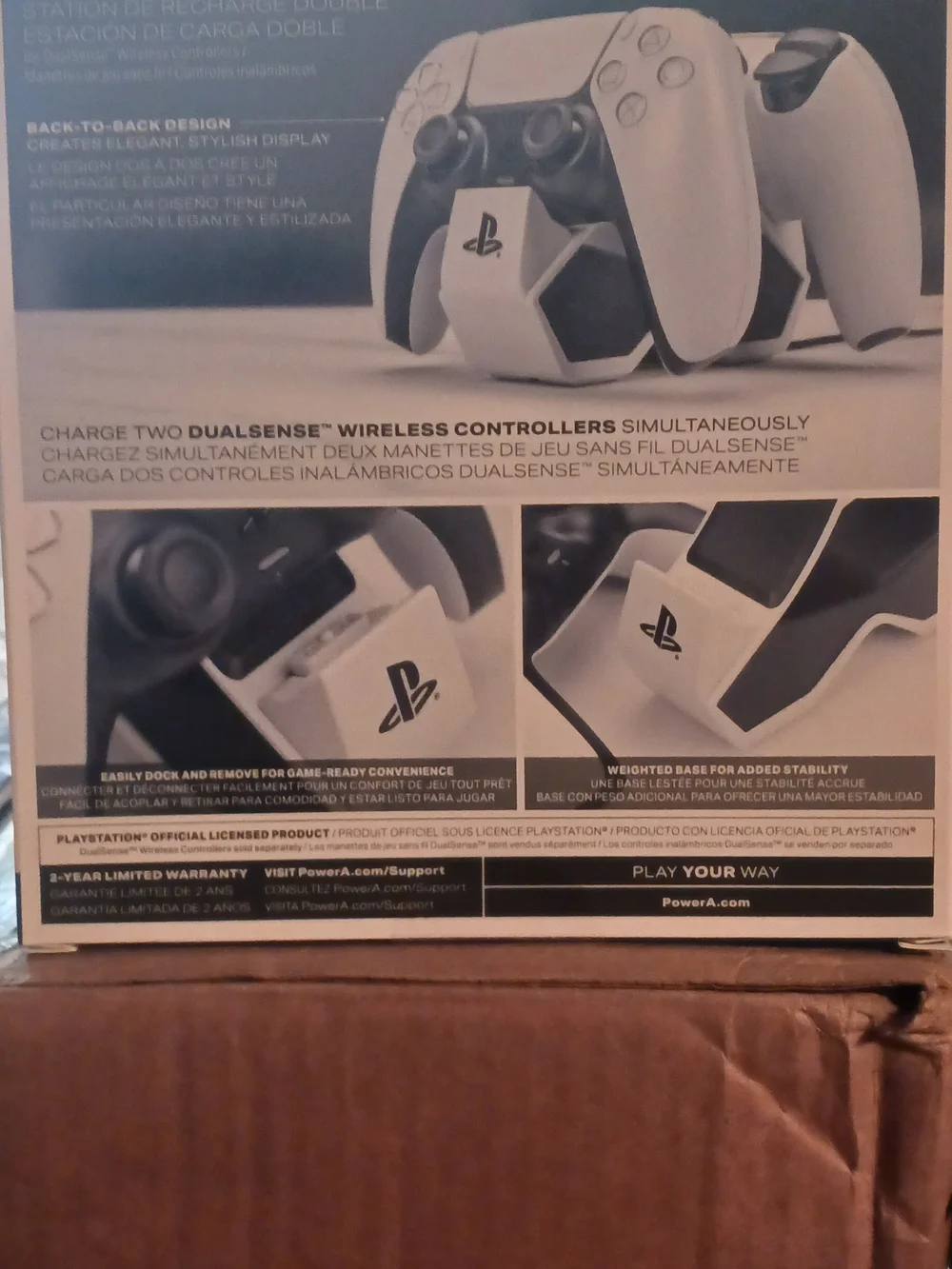 Sony PlayStation PS5 White and Black Twin Charging Station